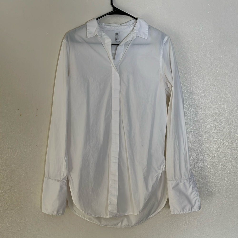 American Apparel shite blouse size small